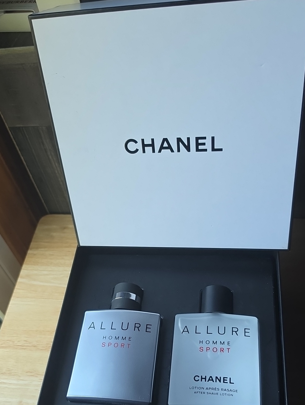 CHANEL Allure Homme Sport Set - Silver & Black